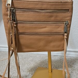 Tan Leather Crossbody Bag